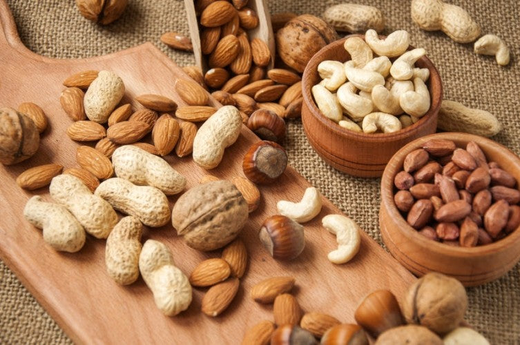 WALNUTS AND PEANUTS PROTECT THE HEART.